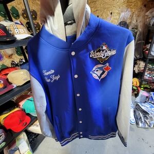 Toronto Blue Jays Blue and Gray Varsity Jacket